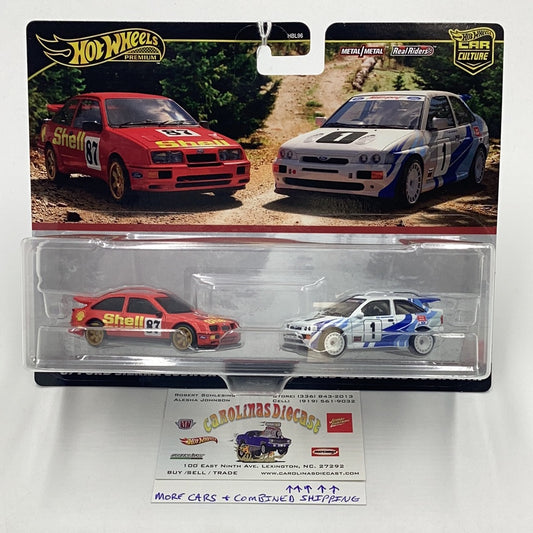 Hot wheels car culture team 2 pack target 87 Ford Sierra Cosworth 93 Ford Escort RS Cosworth