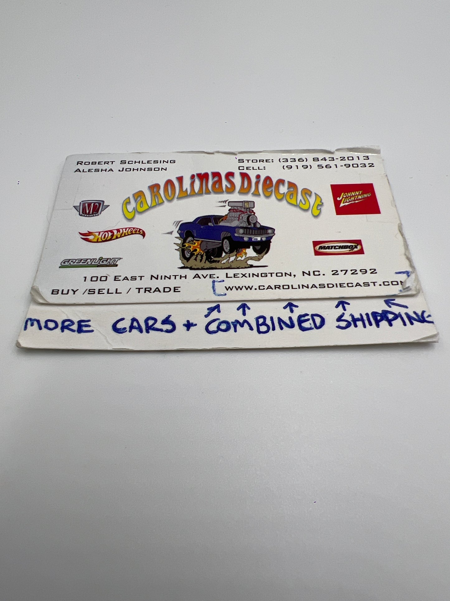Greenlight NTT Indycar Series #78 Agustin Canapino F1 Car White/Blue Card Upside Down Error 177C