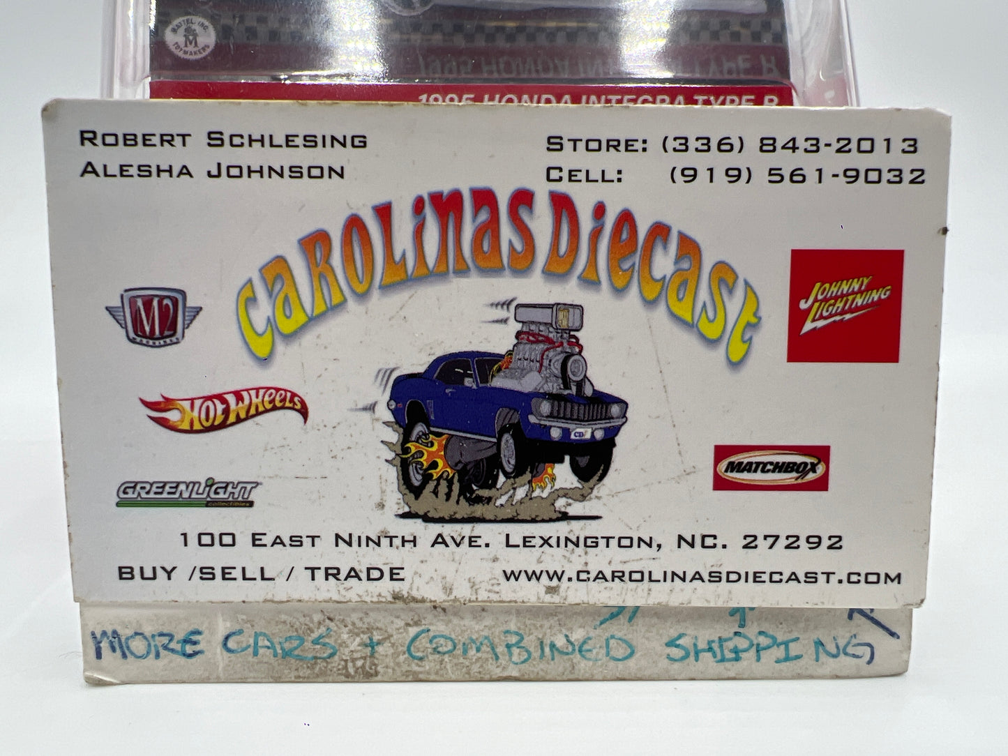 Hot Wheels RLC 1995 Honda Integra Type R White W/Protector