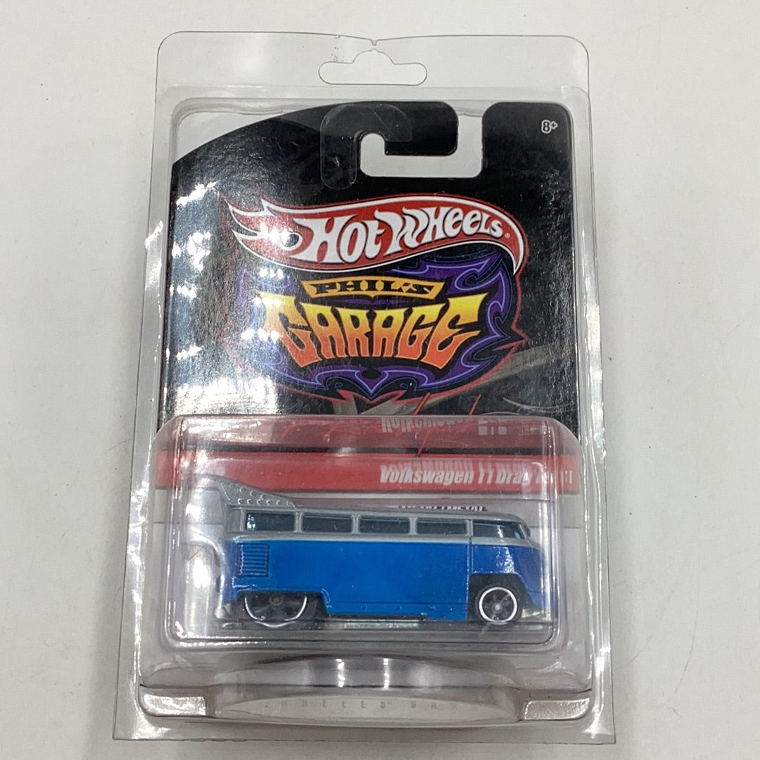 Hot wheels Phils garage 30/39 Volkswagen T1 Drag Bus real riders W/Protector