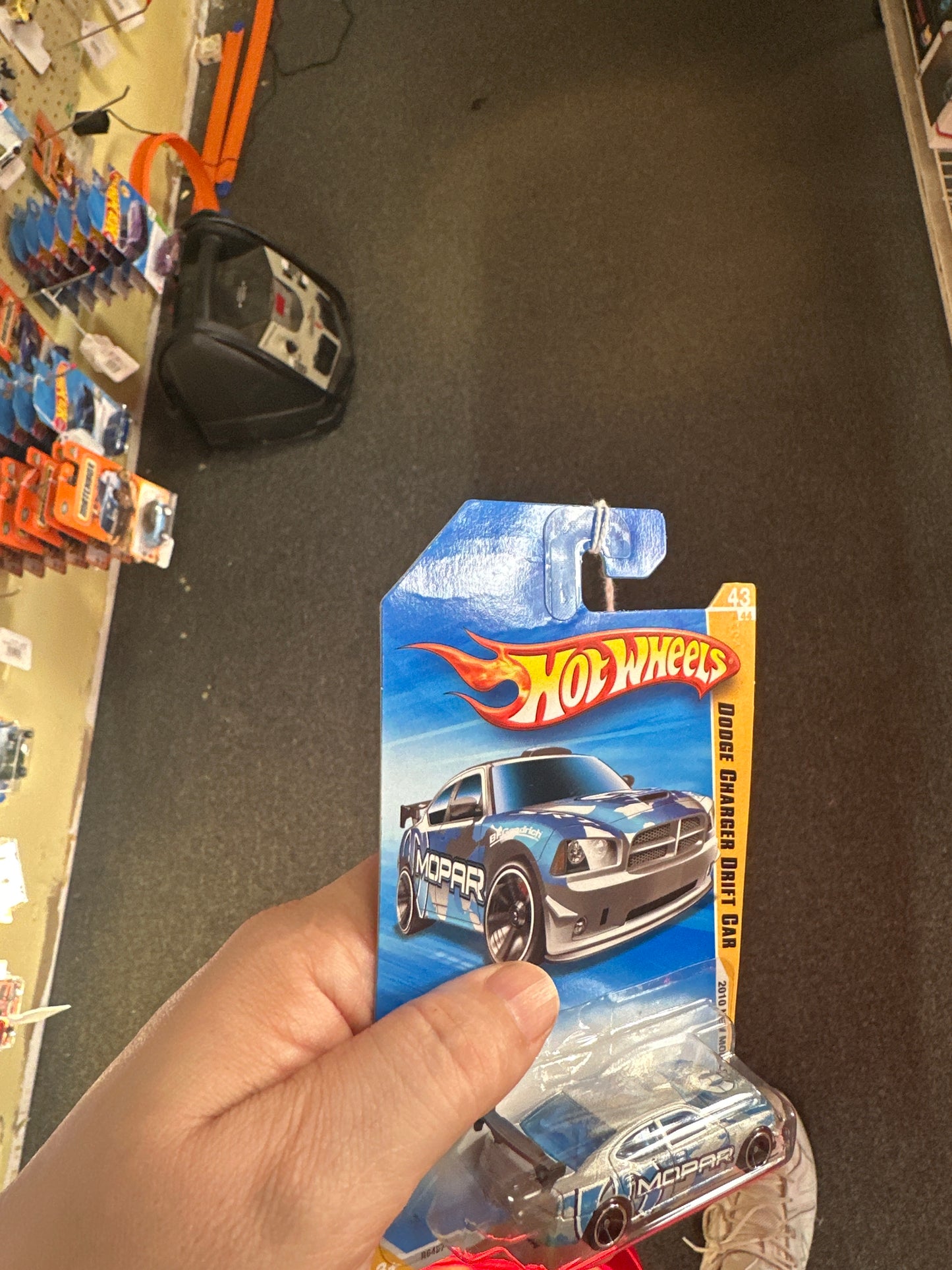 2010 Hot Wheels #43 Dodge Charger Drift Car silver see description 58E