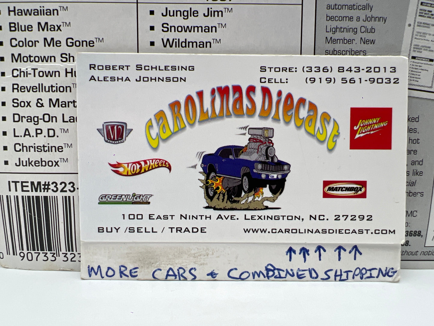 Johnny Lightning White Lightning Chase Dragsters U.S.A. Series 2 #121 Playing Mantis Purple