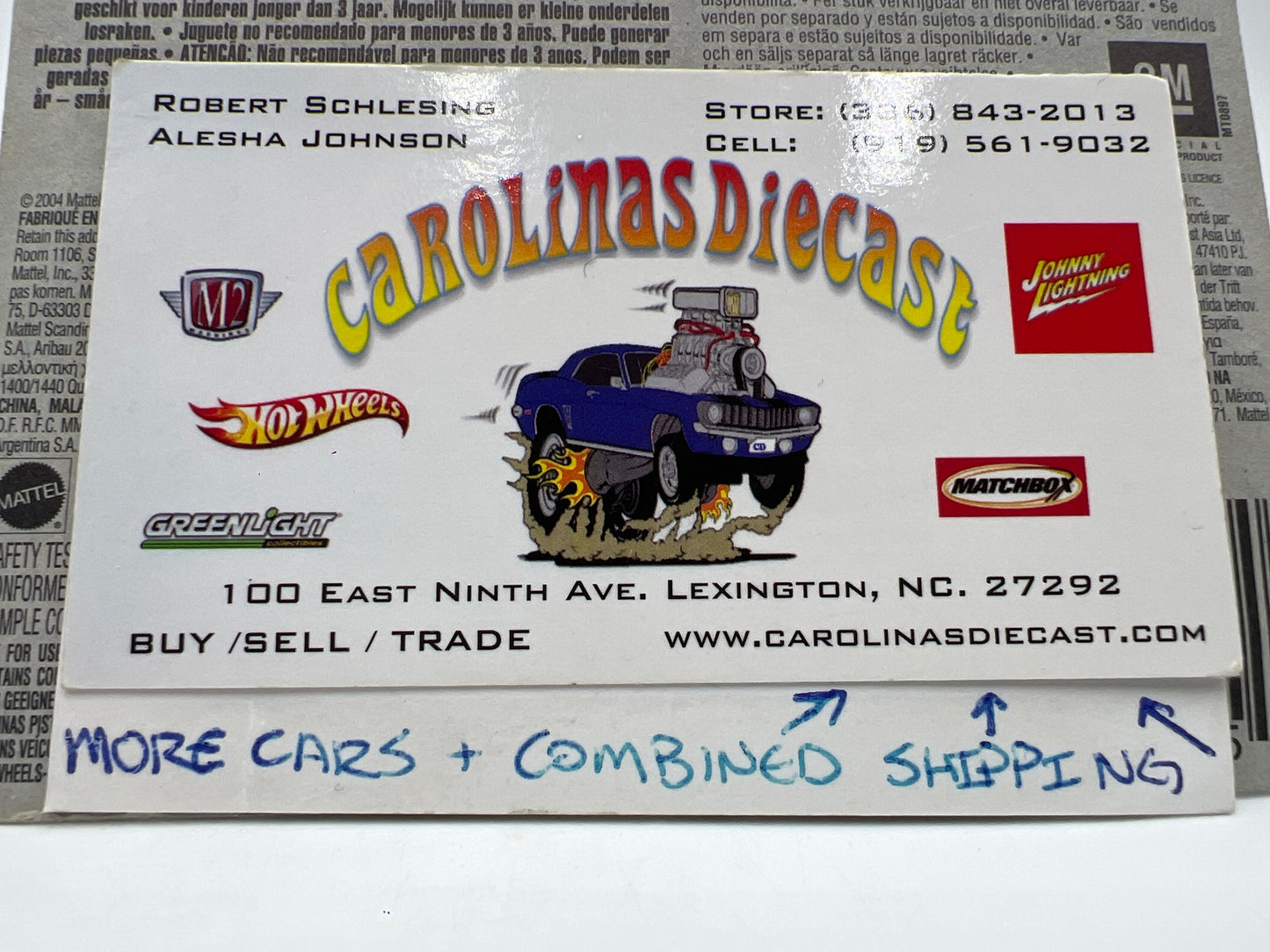 2005 Hot Wheels Muscle Mania #105 1965 Chevy Impala Blue/Black Short Card 10A