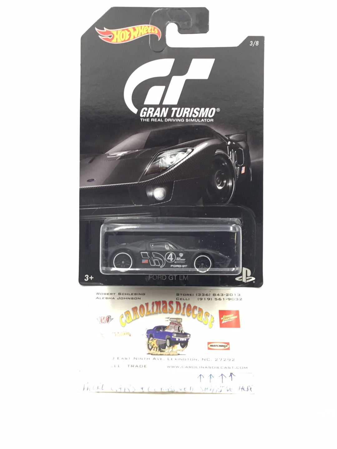 2016 HOT WHEELS GRAN TURISMO 3/8 FORD GT LM (DJL15) – Tiny Town Toys