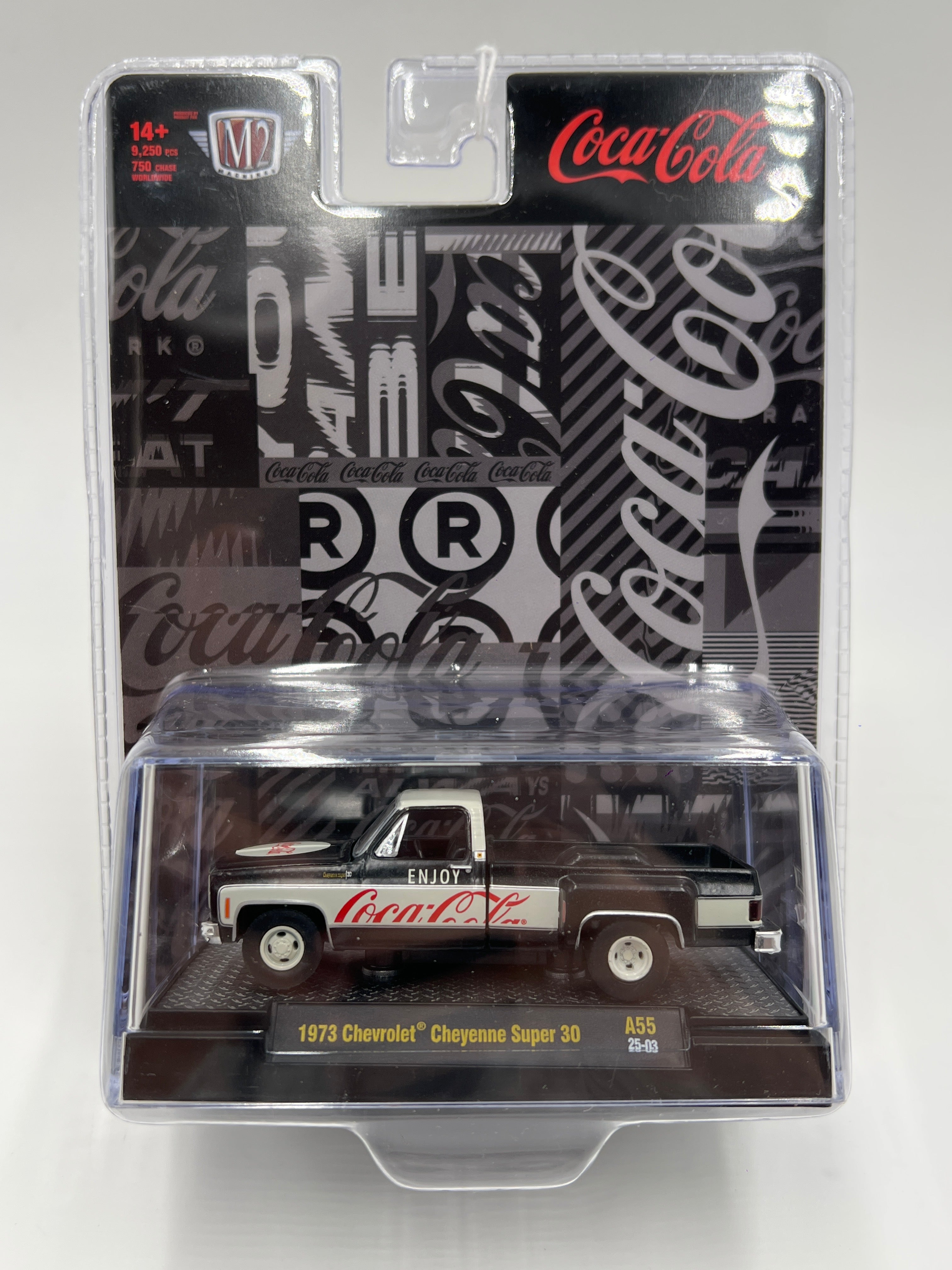 2025 M2 Machines Coca Cola 1973 Chevrolet Cheyenne Super 30 Black