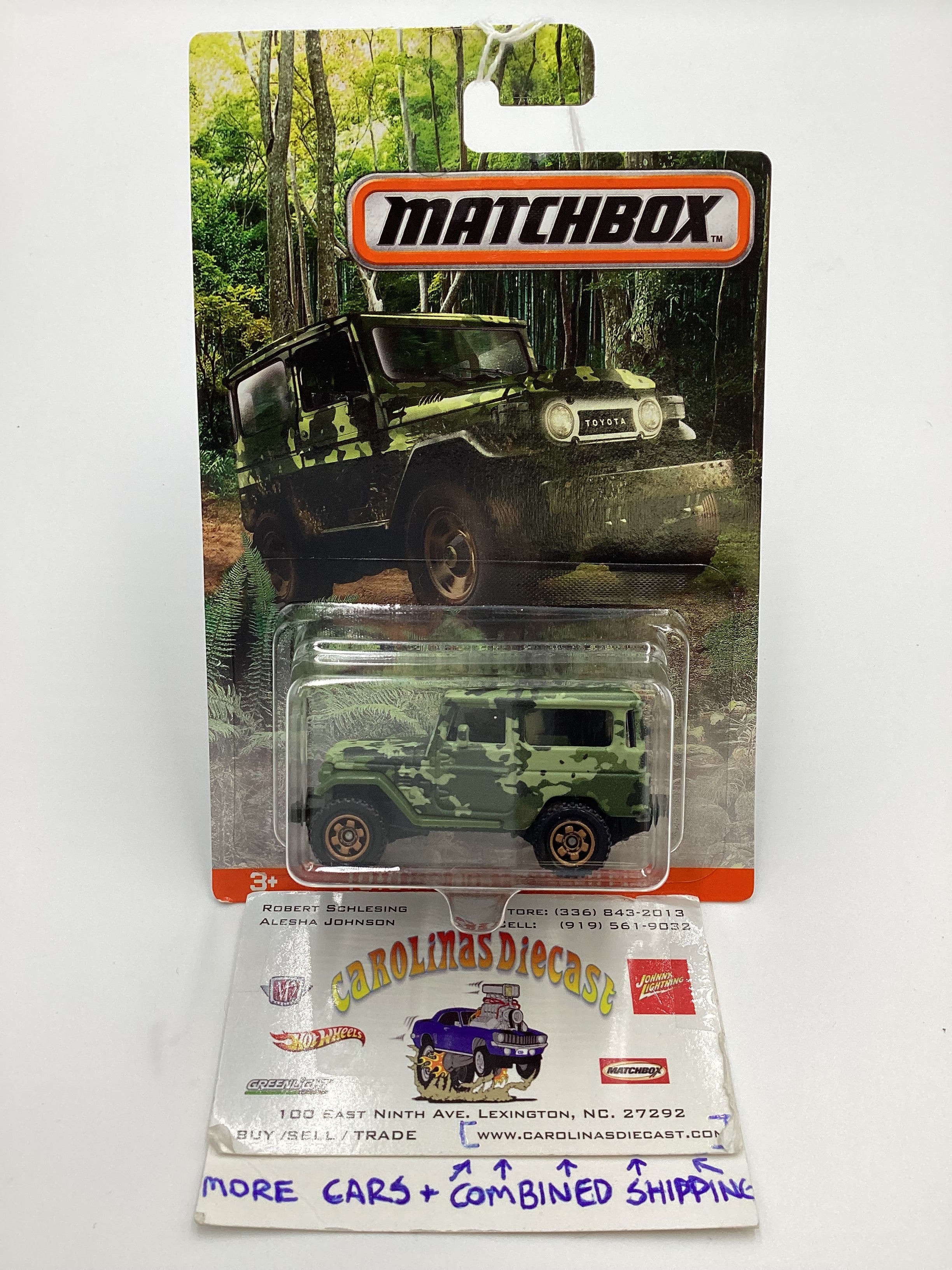 2024 Matchbox Camouflage Series Toyota Land Cruiser FJ40 Green