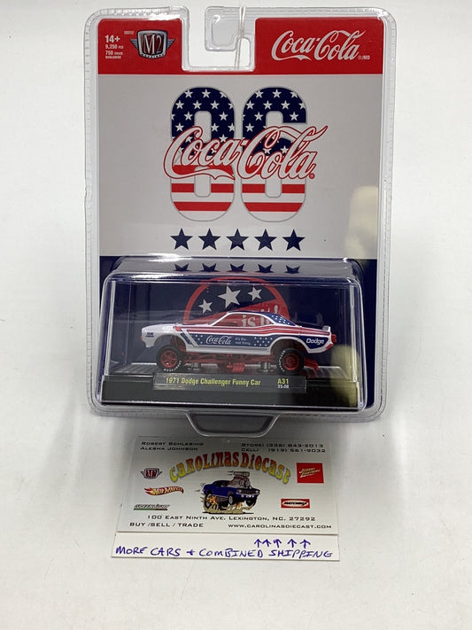 M2 Coca Cola Chase 1/750 1971 Dodge Challenger funny car A31