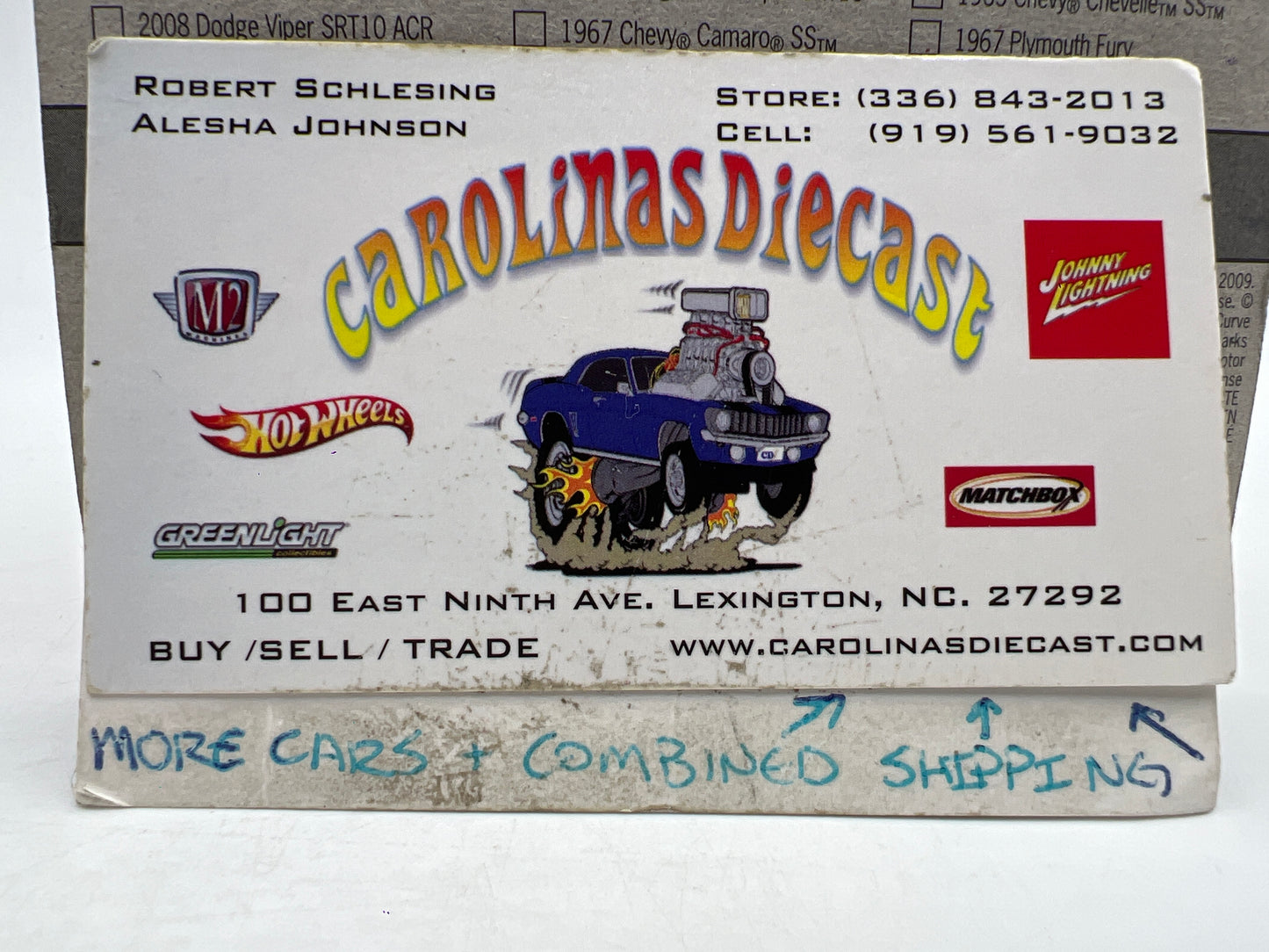 Johnny Lightning Small Card The Spoilers 1967 Chevy Camaro SS White 217G