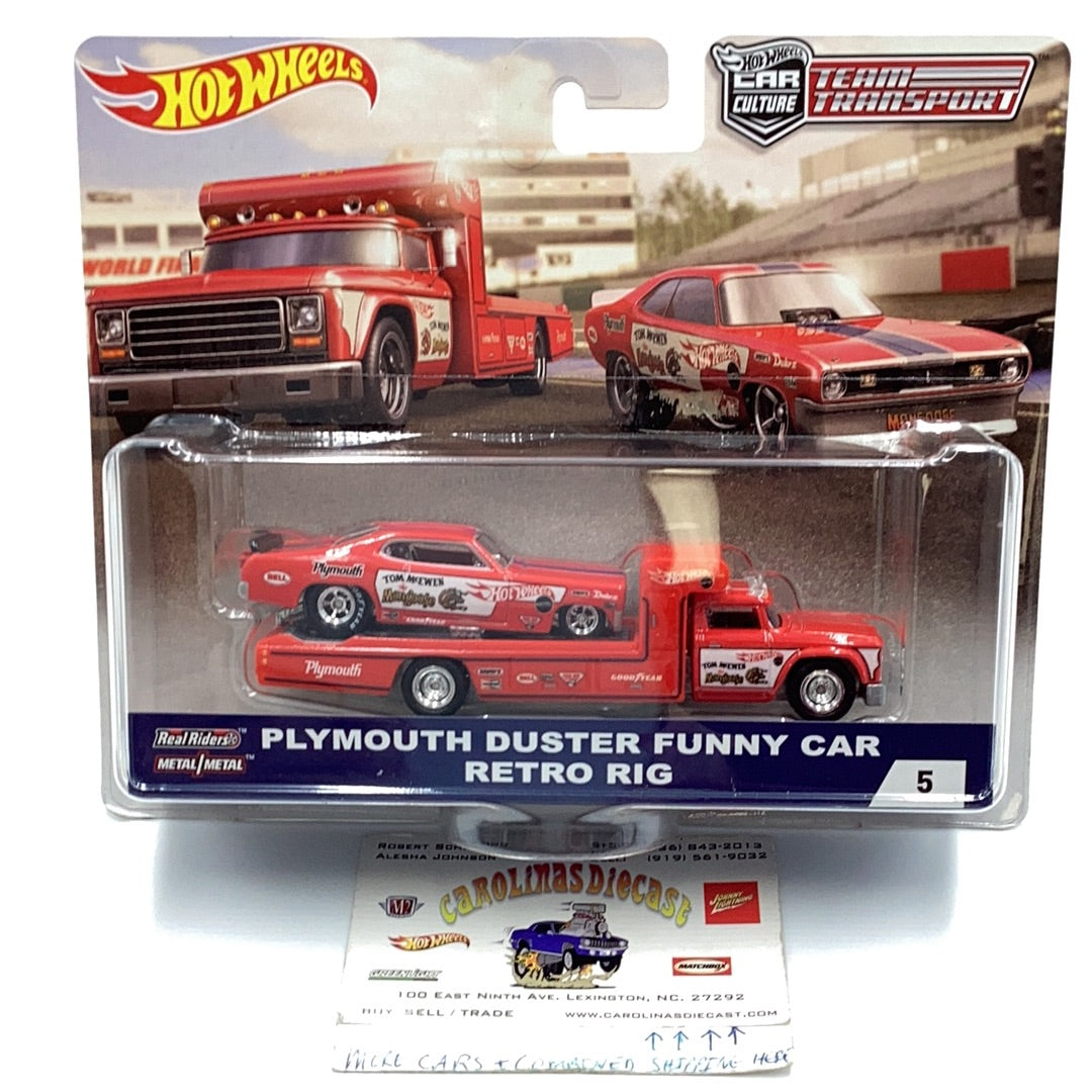 ホットウィール マングース TOM McEWEN Mon 限定 RLC 2018 HOT WHEELS CAR CULTURE TEAM Tom McEwen Mongoose Plymouth