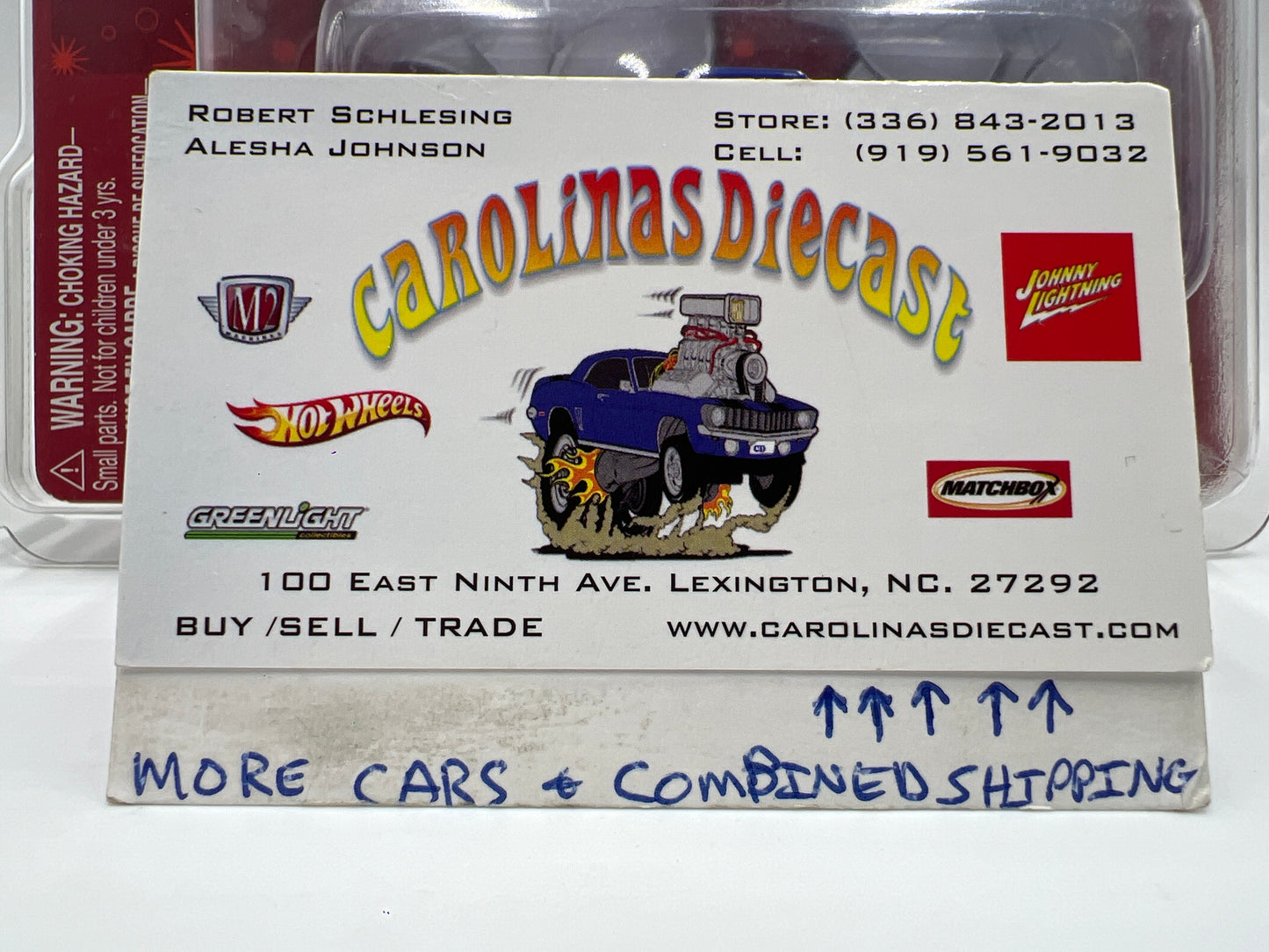 Johnny Lightning White Lightning Chase Coca Cola #6 1962 Studebaker Pickup Truck Blue W/Protector