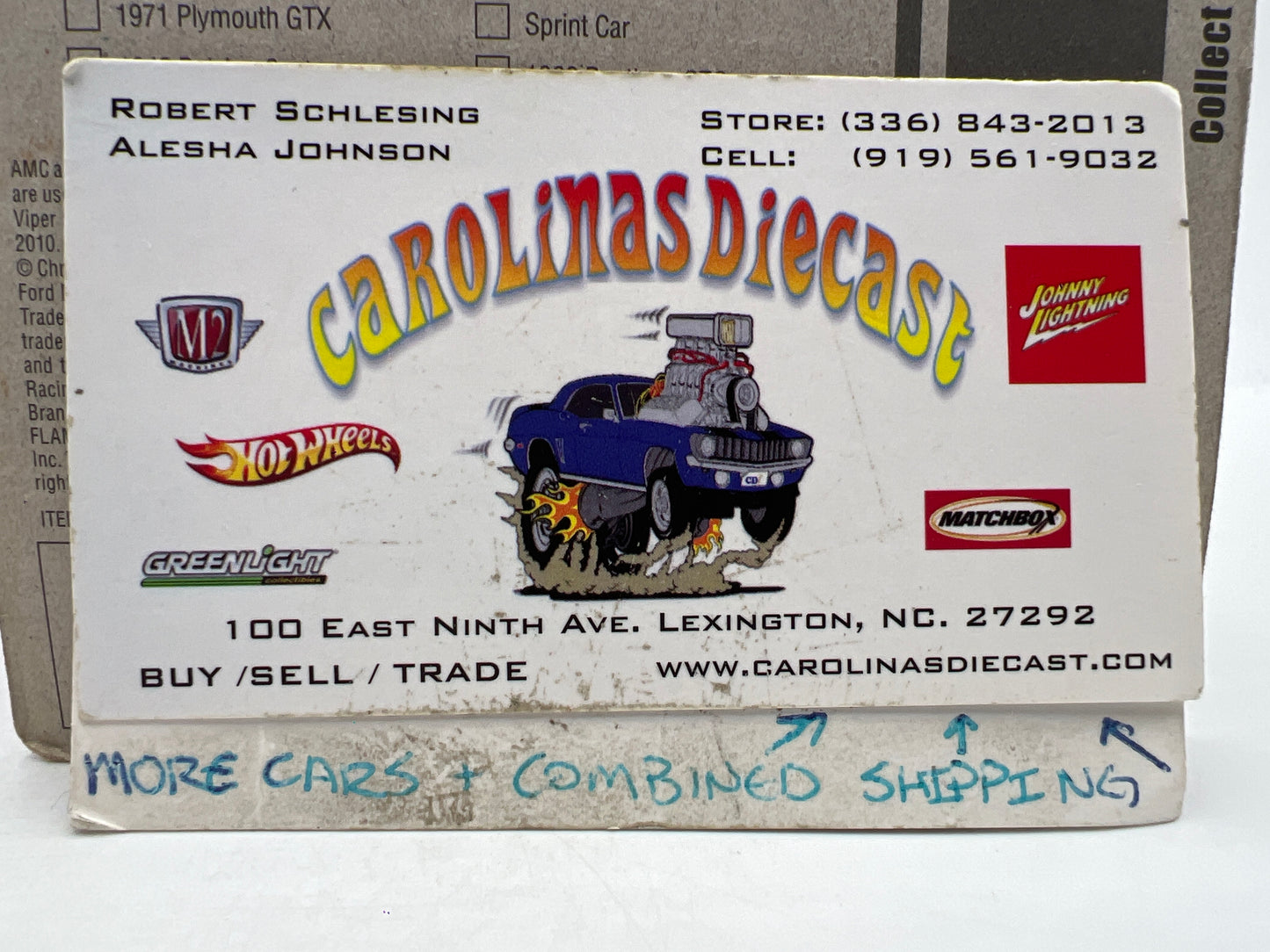 Johnny Lightning Small Card 1971 Plymouth GTX Black