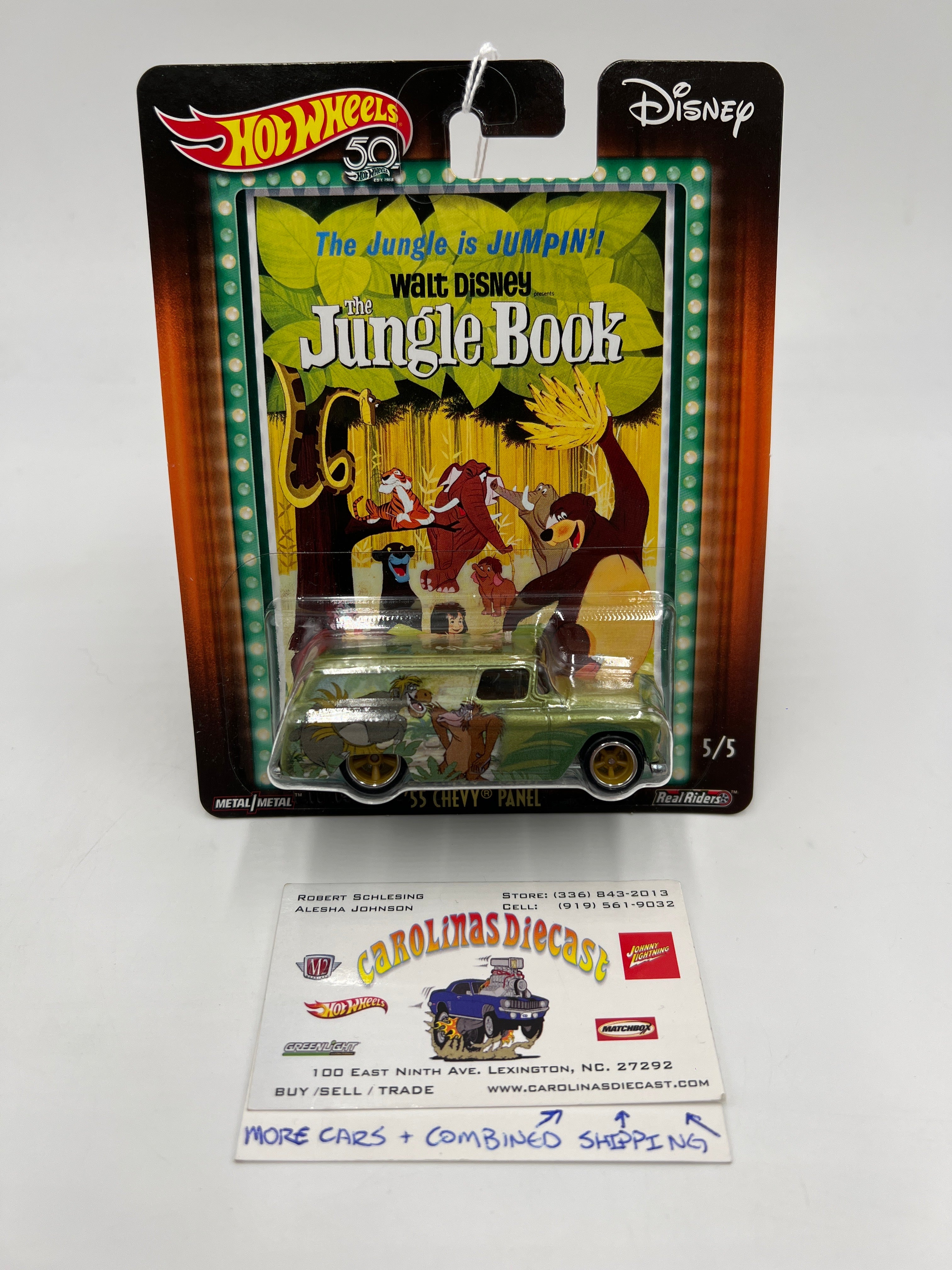 Hot Wheels Premium Disney Classics Jungle Book #5 55 Chevy Panel