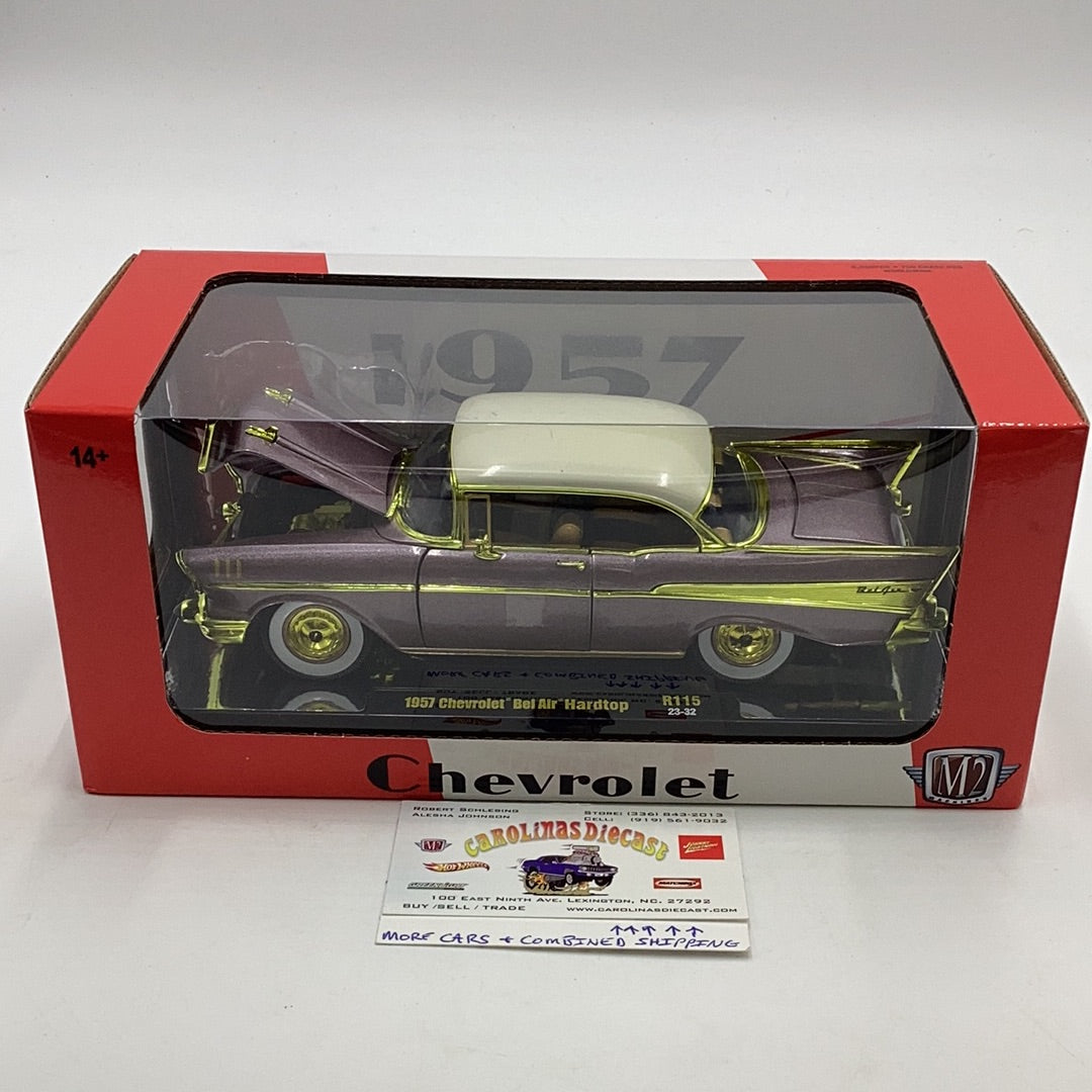 M2 Machines 1/24 Chase 1/750 1957 Chevy Bel Air Hardtop R115 –  carolinasdiecast