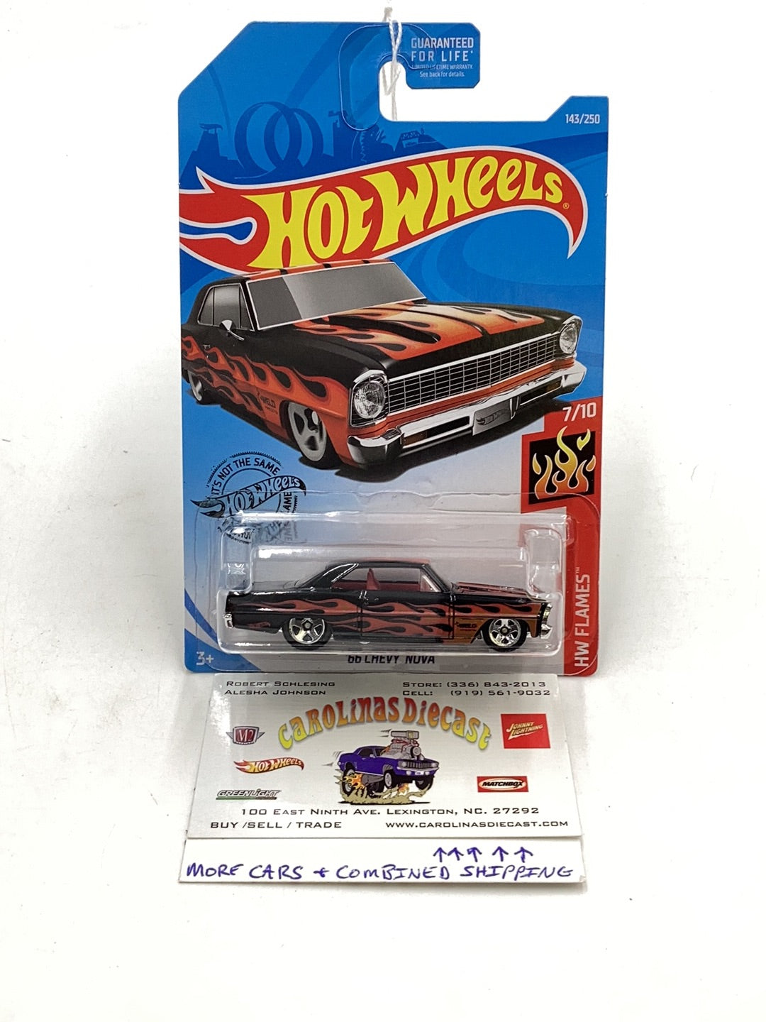 2019 Hot wheels #143 66 Chevy Nova 13H – carolinasdiecast