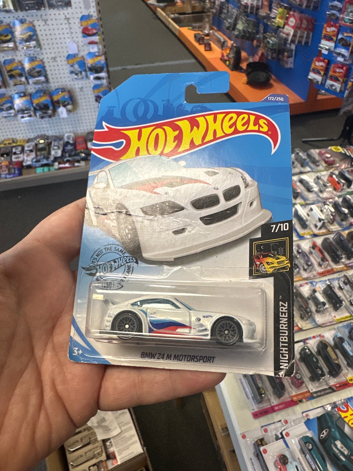 2020 Hot Wheels #172 White BMW Z4 M Motorsport bad card see description 107G