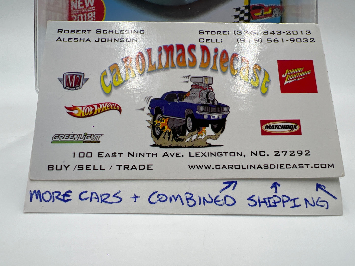 Hot Wheels Porsche 917 LH Blue Gulf Wheel Swap Custom On Card W/Protector SR