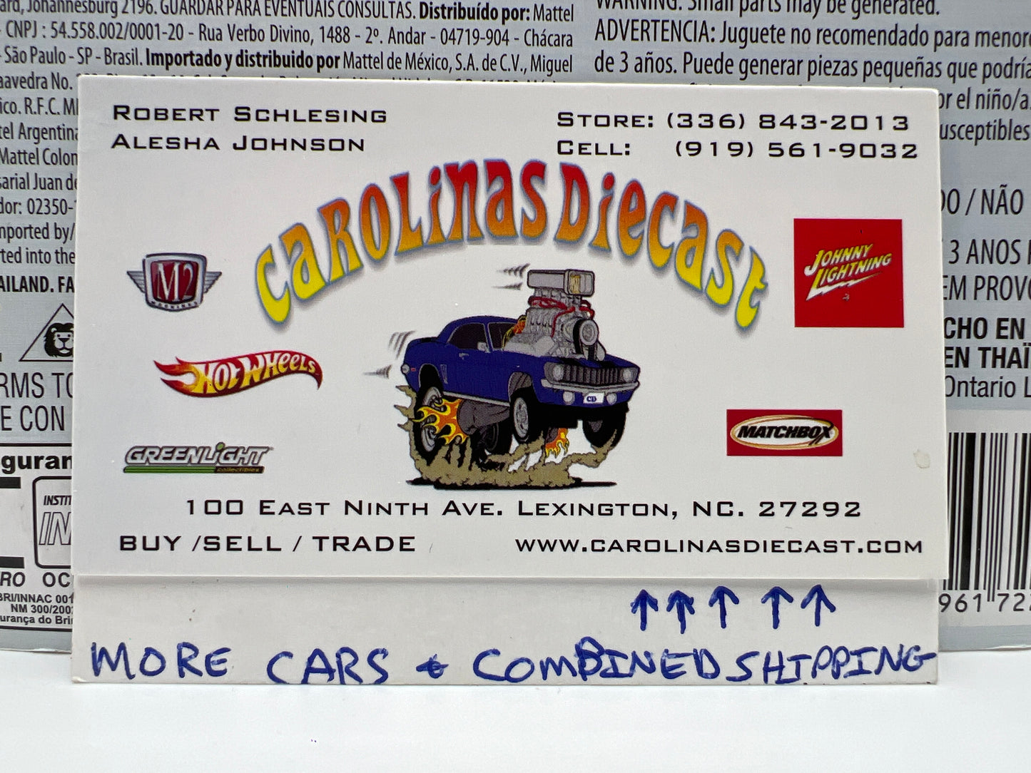 Disney Pixar Cars Ramones Body Shop Hydraulic Ramone Blue Desert Card 139A