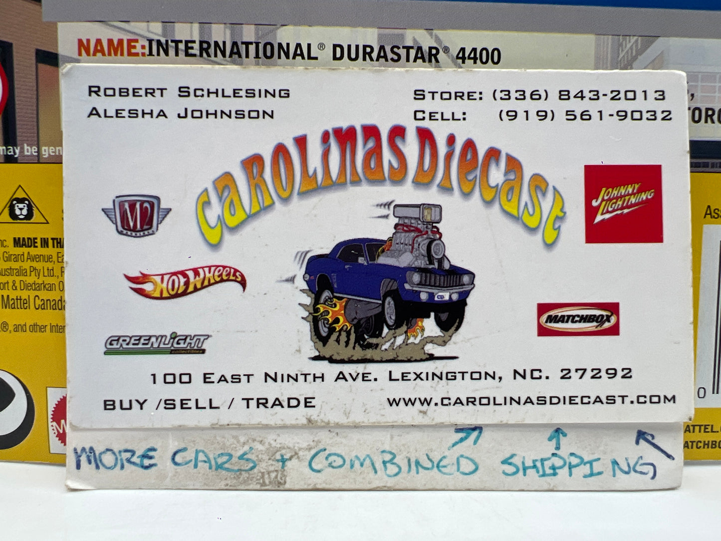 Matchbox Real Working Rigs International Durastar 4400 Blue 170B