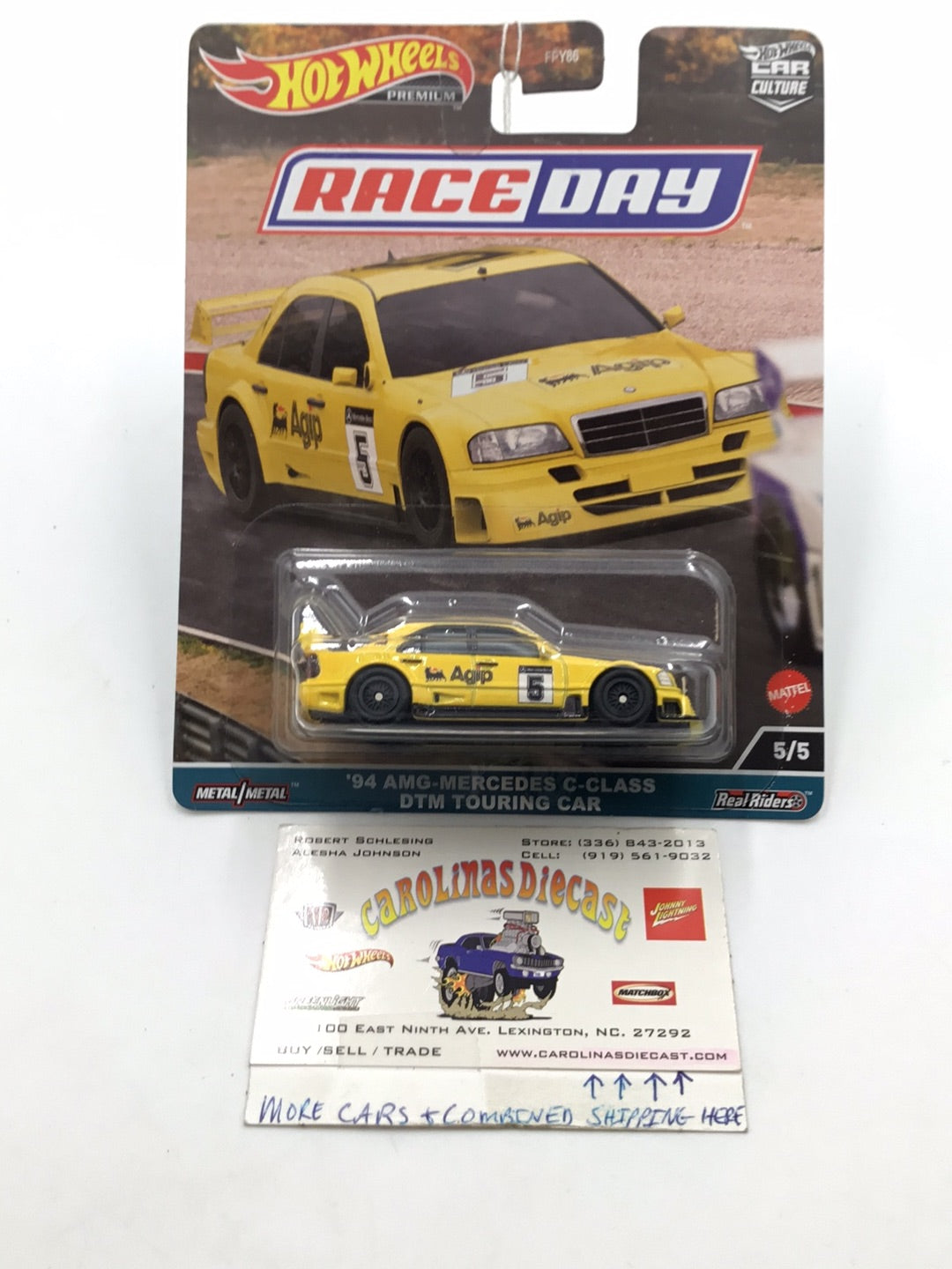 2023 Hot wheels Race Day 2 94 AMG Mercedes C-Class DTM Touring Car