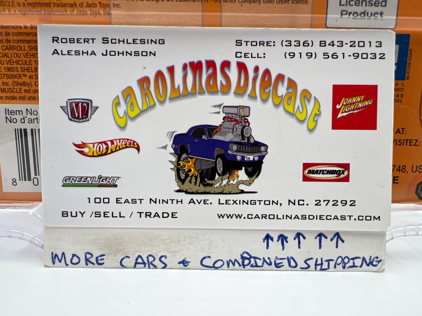 Jada Big Time Muscle Wave 18 65 Shelby Cobra 427 S/C Orange/Black 184G