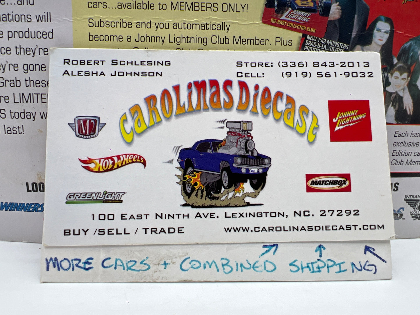 Johnny Lightning Dragsters New Year 98 #3512 Baby New Year Blue 186C
