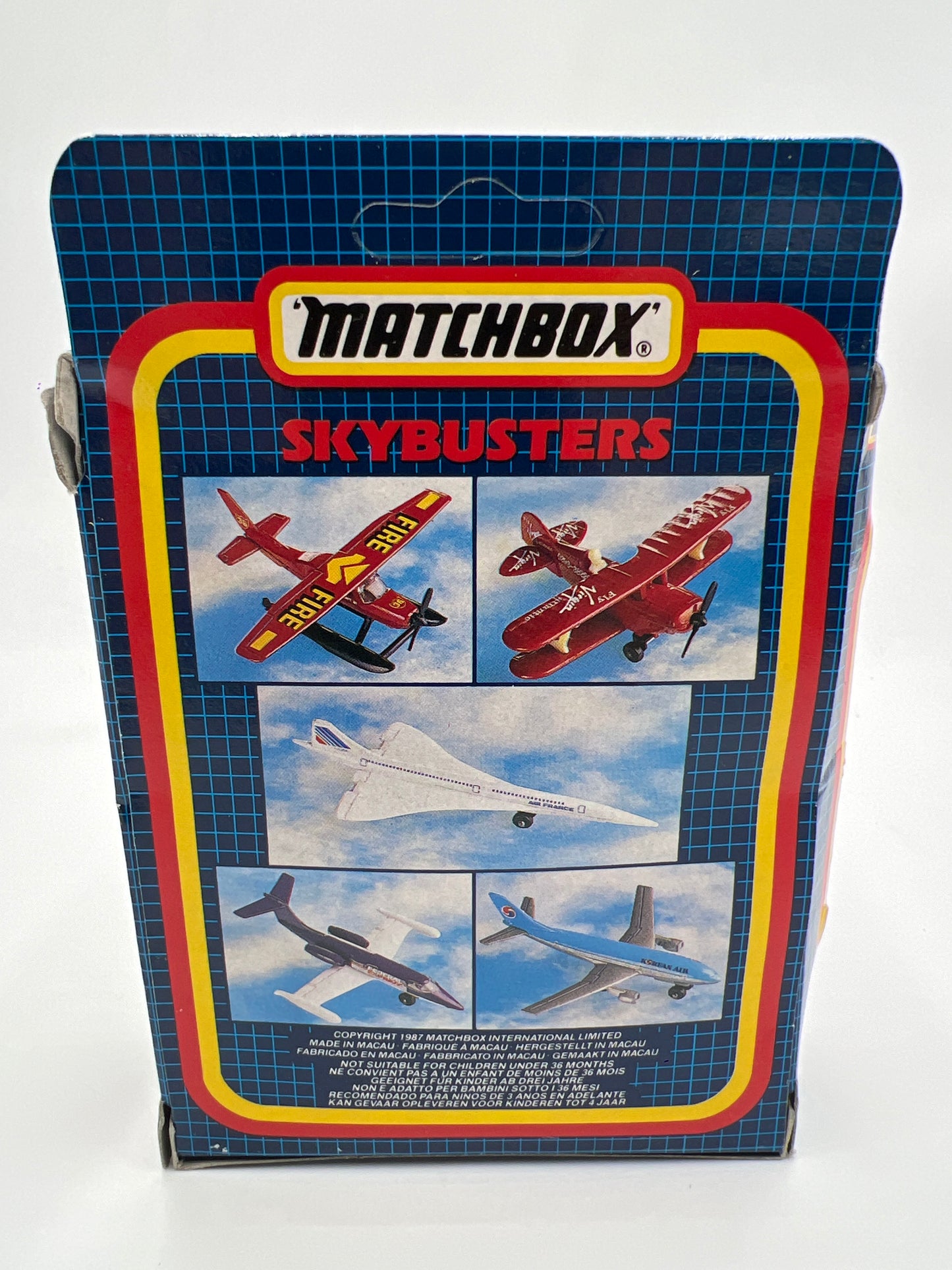 Matchbox Skybusters SB-29 SR-71 Blackbird USAF Unpunched (2) Box Not Perfect