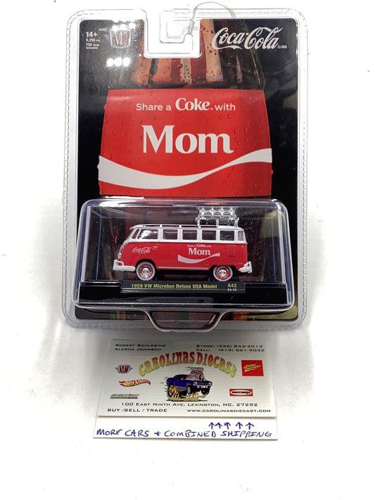 M2 Machines Coca Cola 1959 VW Microbus Deluxe USA Model A42 191A
