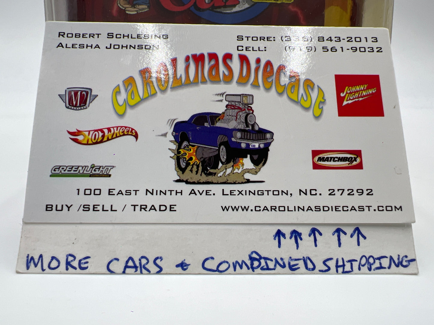 Johnny Lightning SIGNED My Classic Car JL25 1958 Chevy Impala SS Light Blue White Lightning Chase W/Protector VHTF