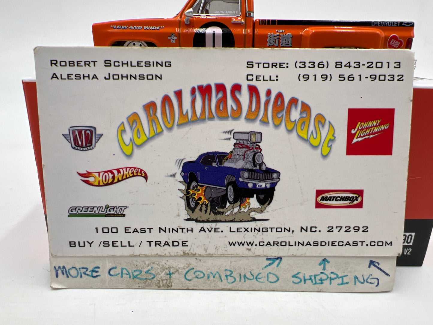 Mini GT x Kaido House #90 Chevrolet Silverado Dually Kaido V2 Orange