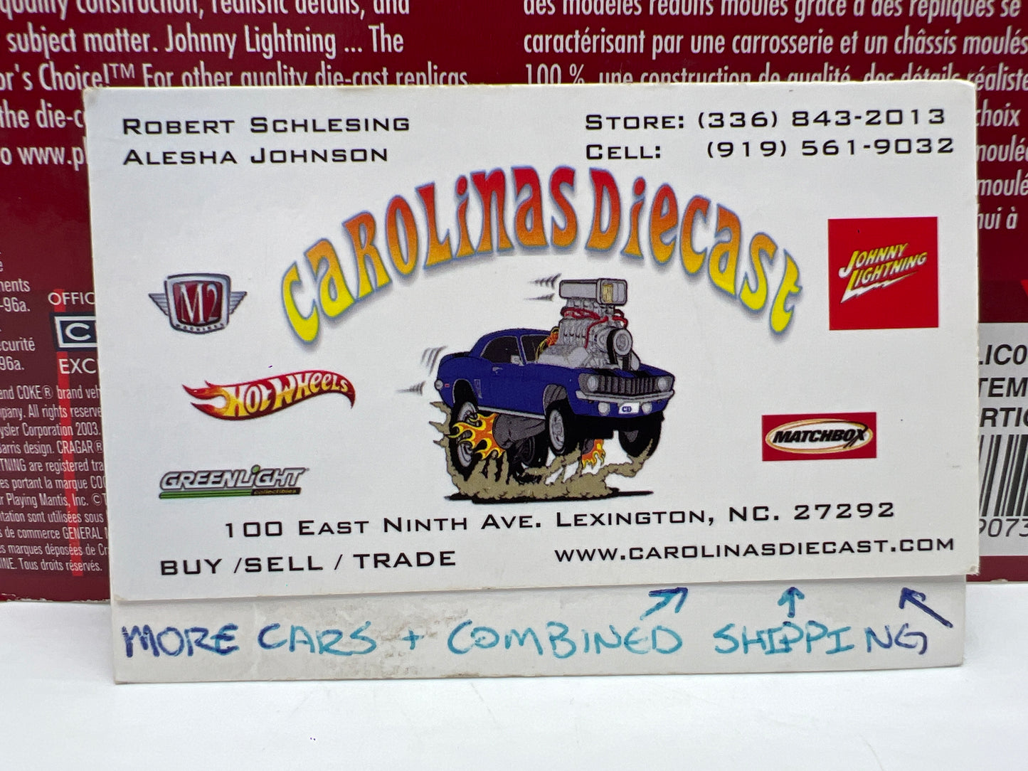 Johnny Lightning Coca Cola Calendar Girl Series #11 41 Chevy Special Deluxe Wagon Red 220D