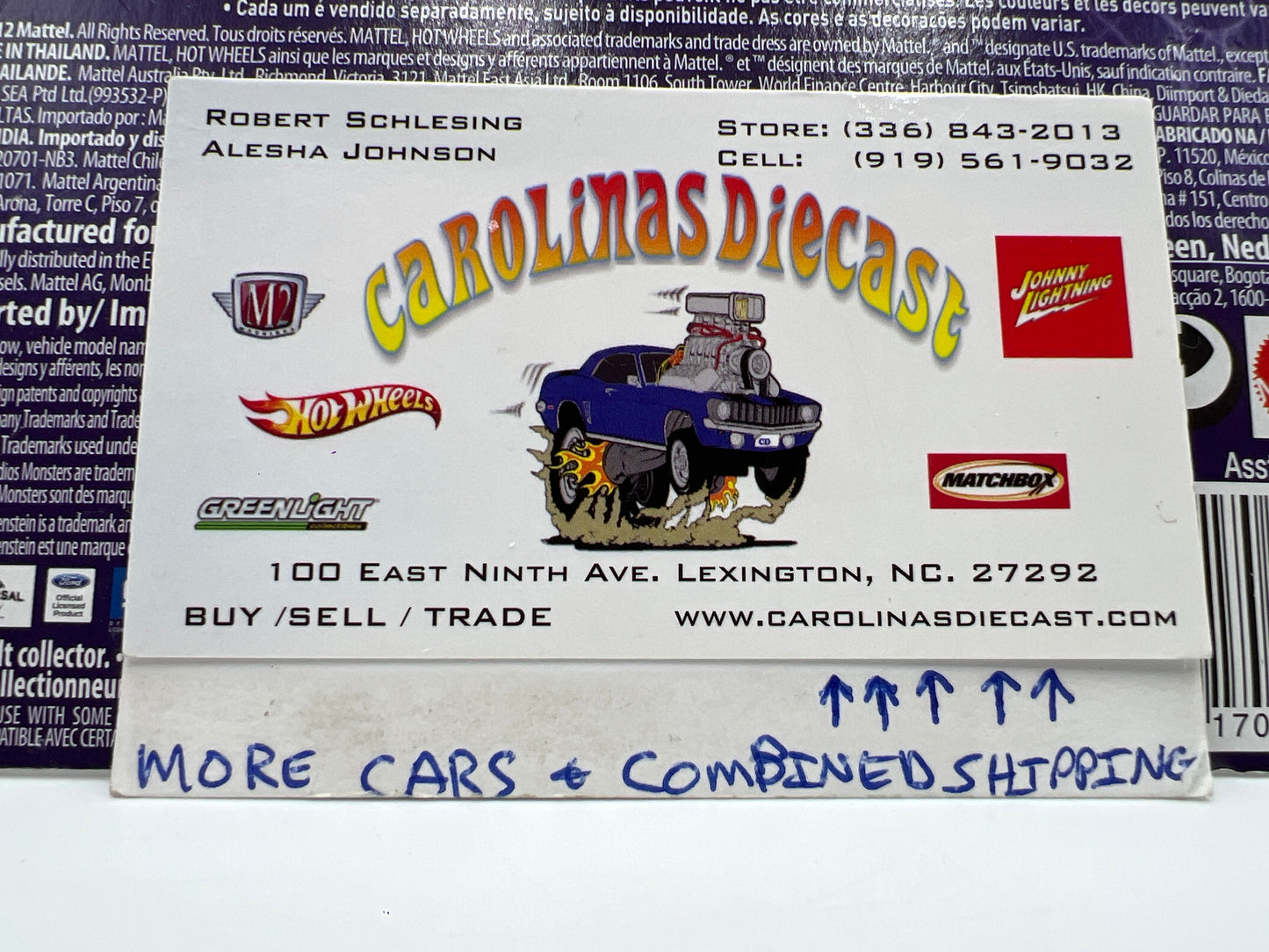 Hot Wheels Premium Universal Studios Monsters The Bride Of Frankenstein 59 Cadillac Funny Car Purple 270F