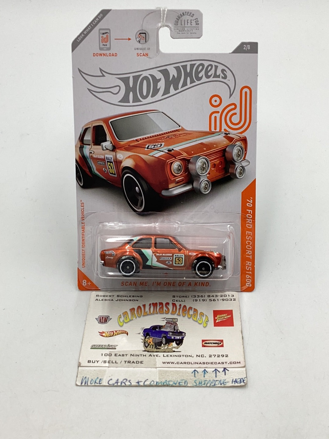 Hot Wheels ID 70 Ford Escort RS1600 Chase 2/8 160H – carolinasdiecast