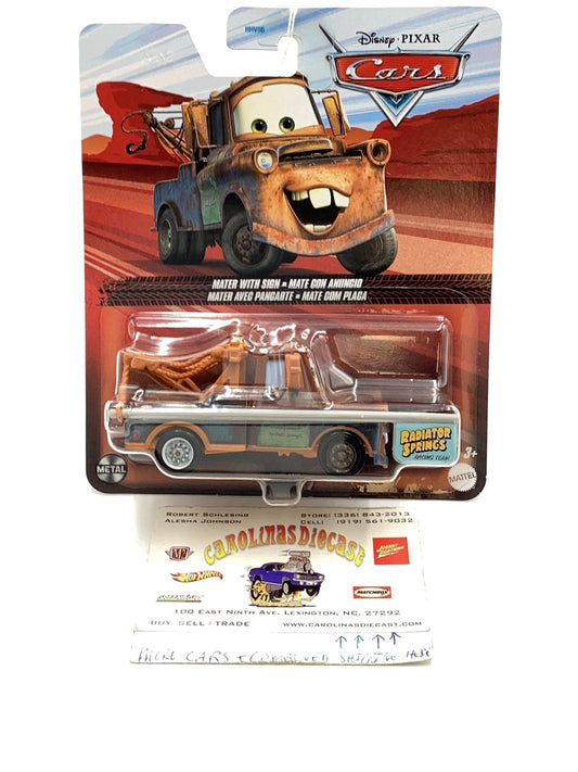 2021 Disney Pixar Cars Mater with Sign 140F
