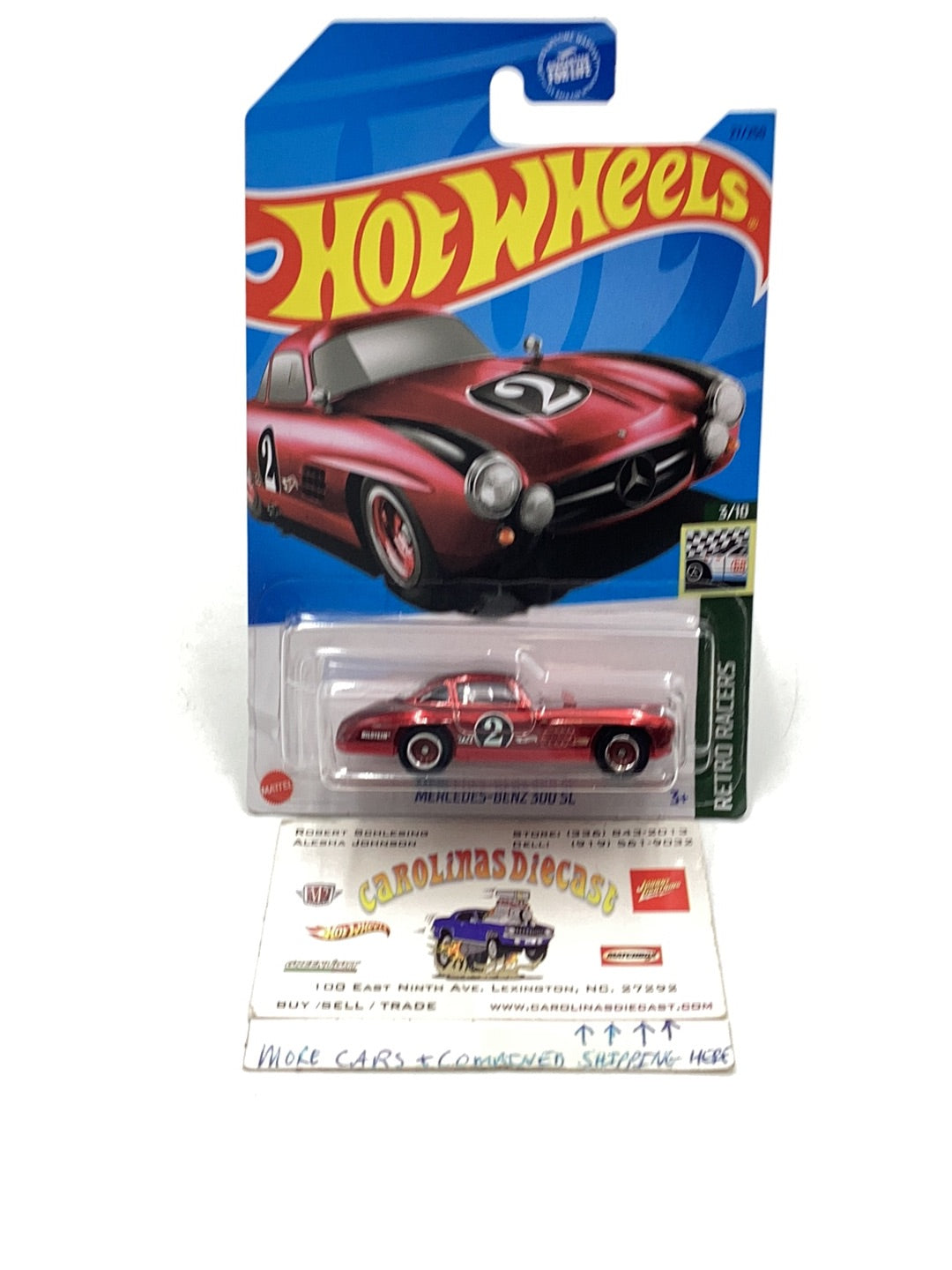 Hot Wheels 2023 Super Treasure Hunt Mercedes outlet Benz 300 SL B Case In Hand