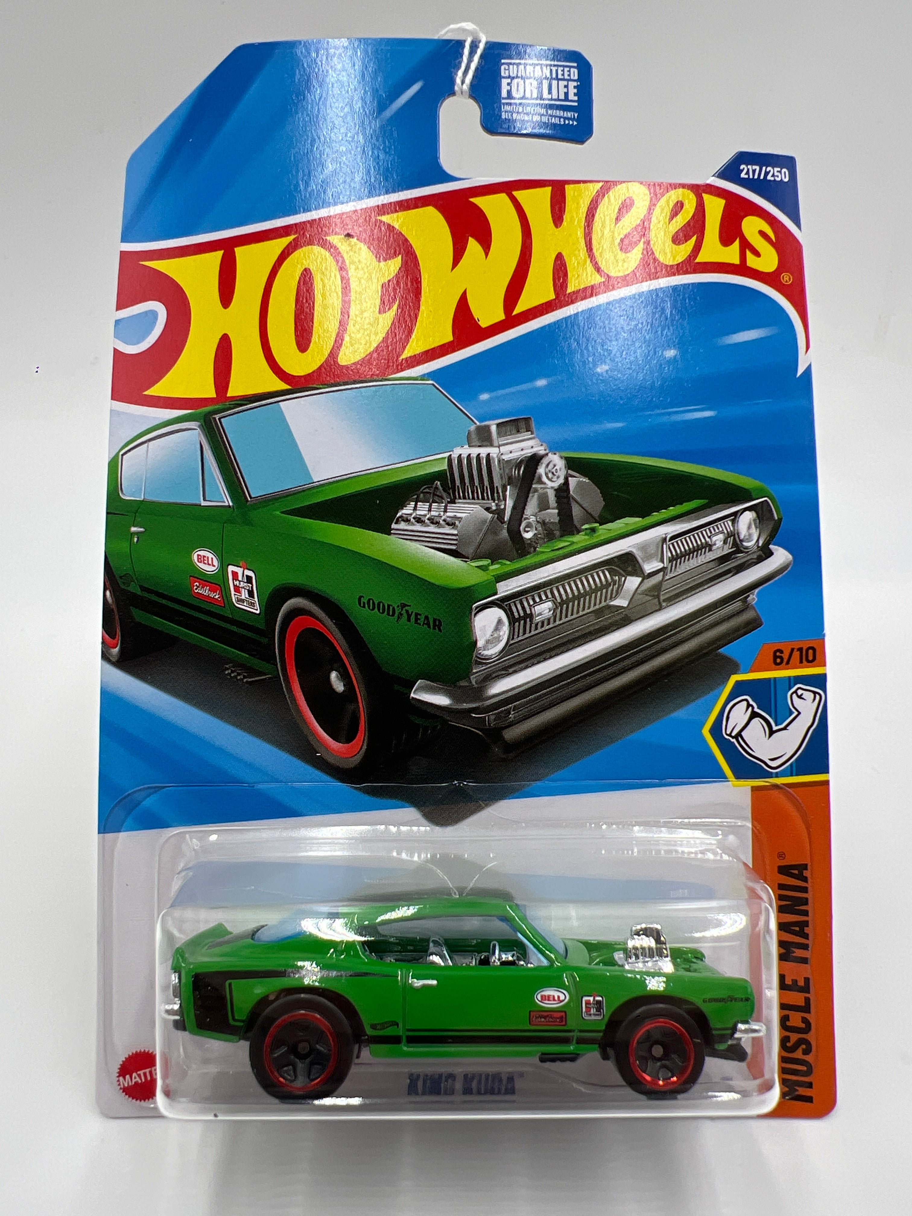 2025 Hot Wheels L Case Muscle Mania #217 King Kuda Green 61A