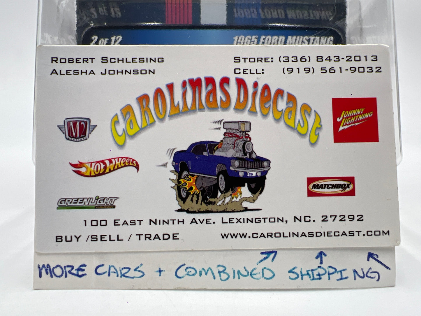 2009 Hot Wheels Mustang Mania #2 1965 Ford Mustang Black W/Protector