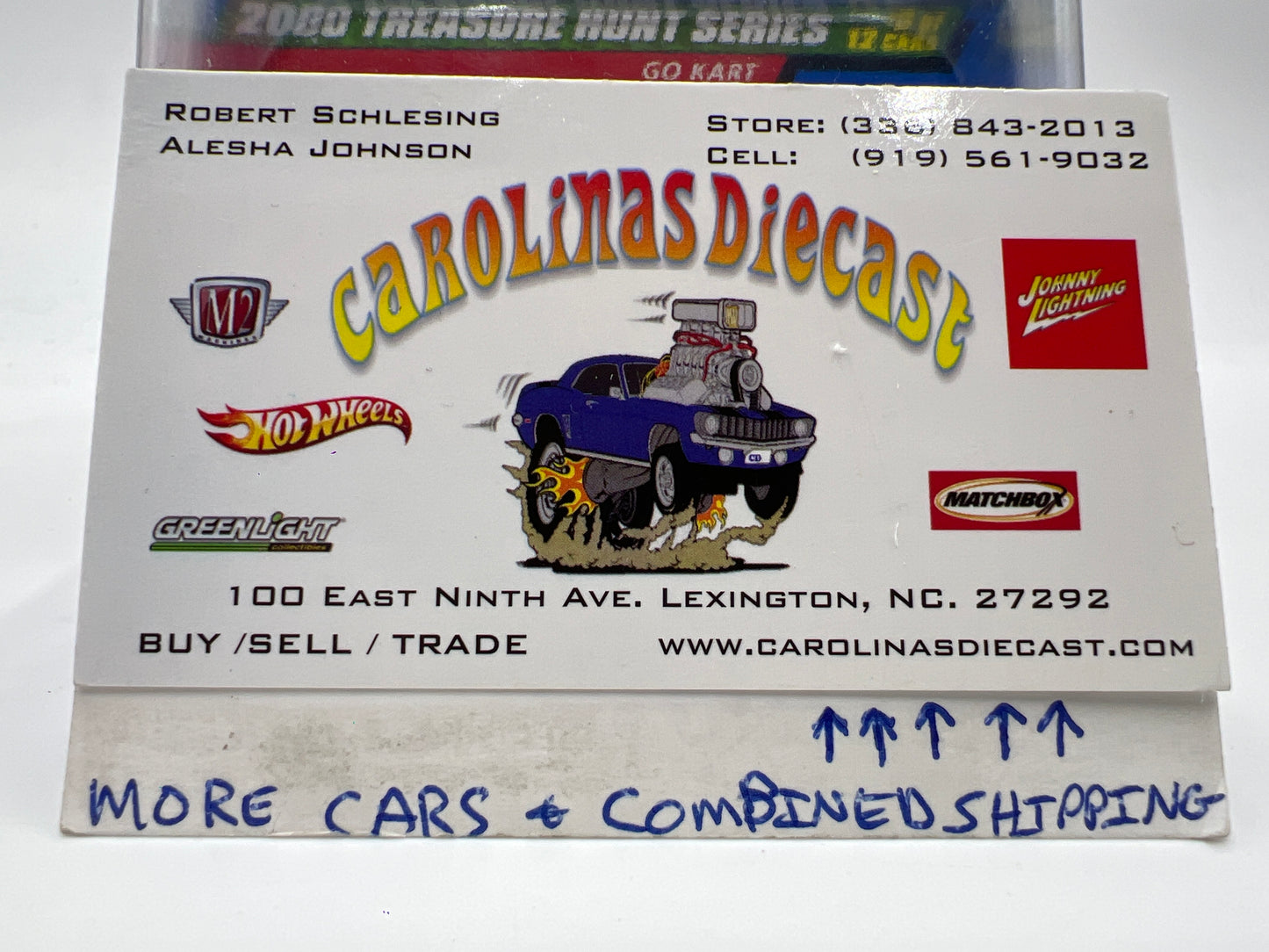2000 Hot Wheels Treasure Hunt Real Riders Series #53 Go Kart White/Gold W/Protector