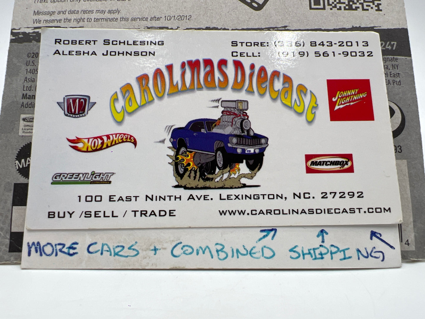 2012 Hot Wheels Muscle Mania Ford #113 Custom 64 Galaxie 500 Blue Bad Card 21D