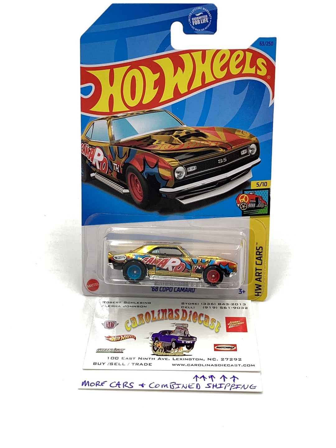 Hot outlets Wheels Super Treasure Hunt '68 Camaro