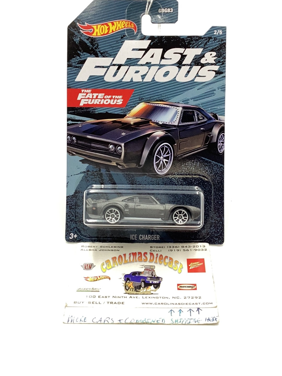 Hot wheels fast and furious 2/5 Ice Charger the fate of the