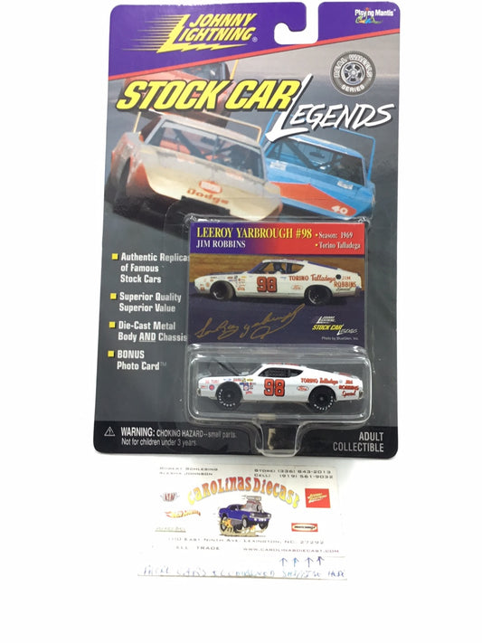 Johnny lightning Stock Car Legends #98 Leeroy Yarbrough Ford Talladega QQ1