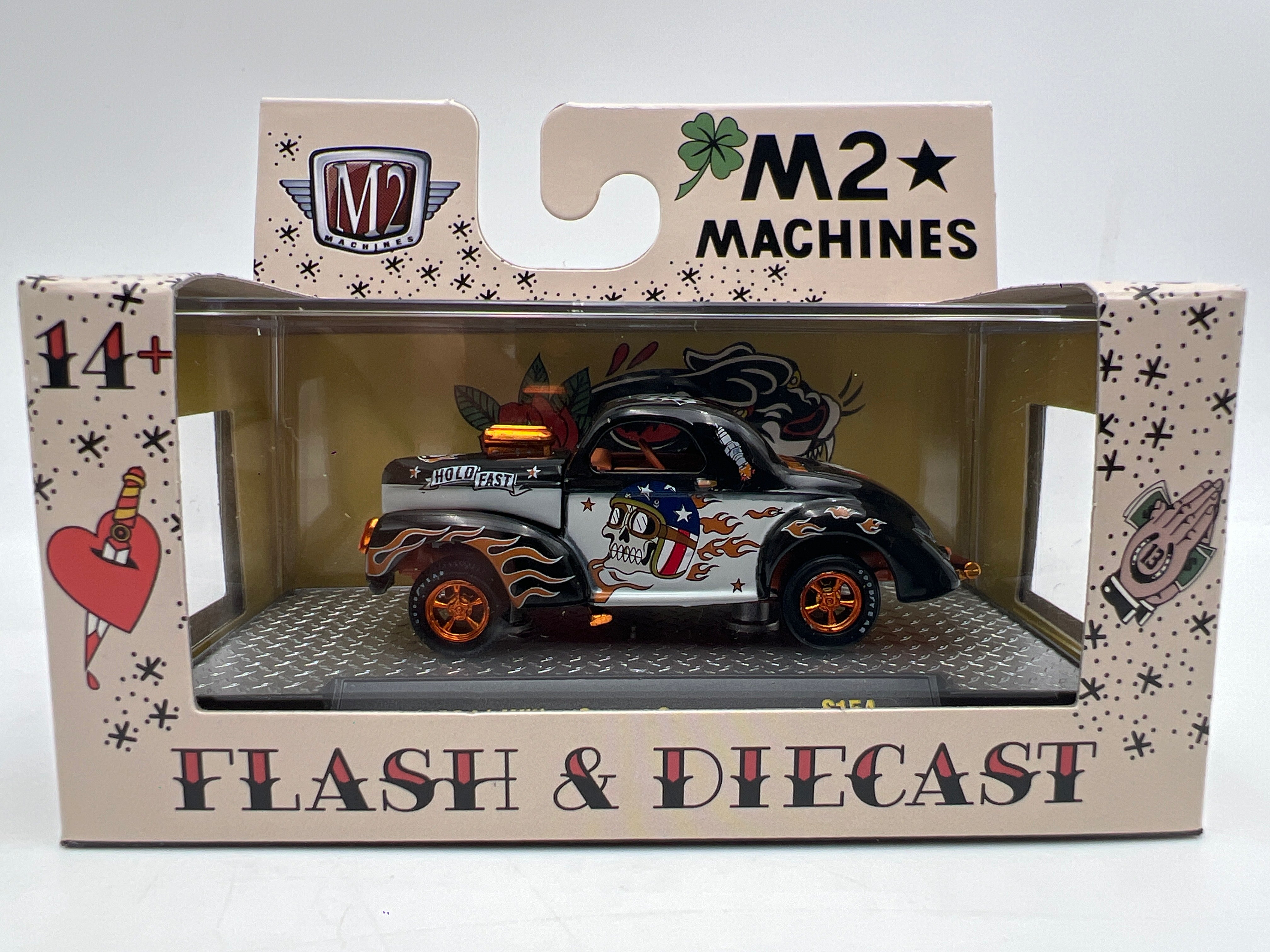 2026 M2 Machines S154 Flash & Diecast CHASE 1941 Willys Coupe