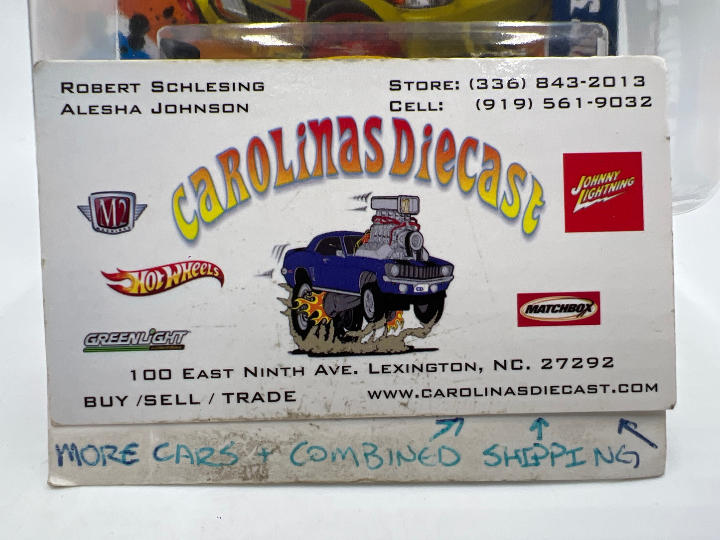 2011 Hot Wheels Short Card Nightburnerz #117 Honda Civic Si Yellow W/Protector