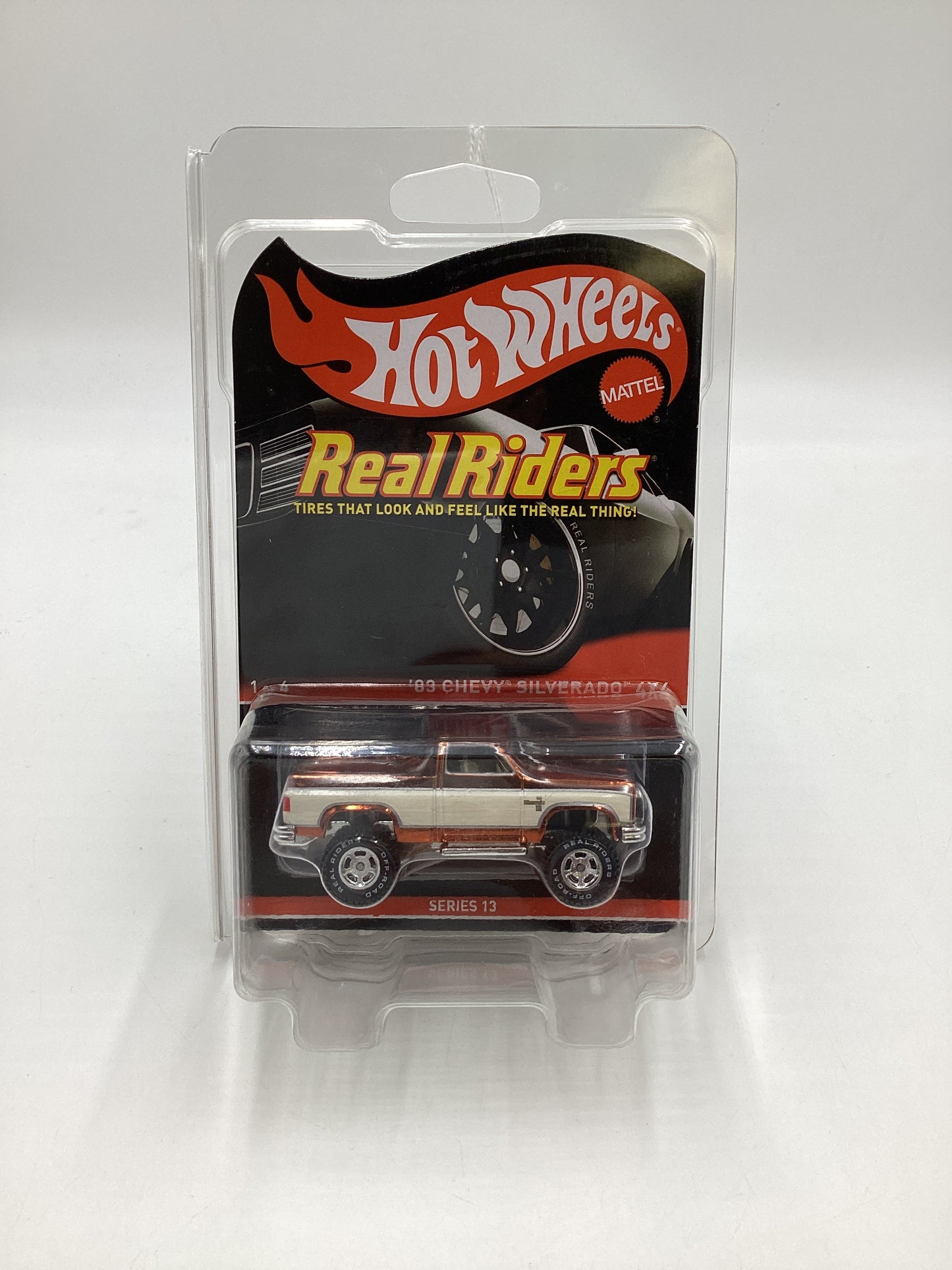2014 Hot Wheels Real Riders RLC #2490/4000 83 Chevy Silverado 4x4 Series 13 W/Protector