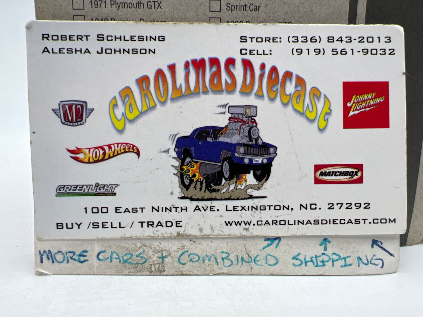 Johnny Lightning Small Card 2010 Dodge Viper SRT10 Orange