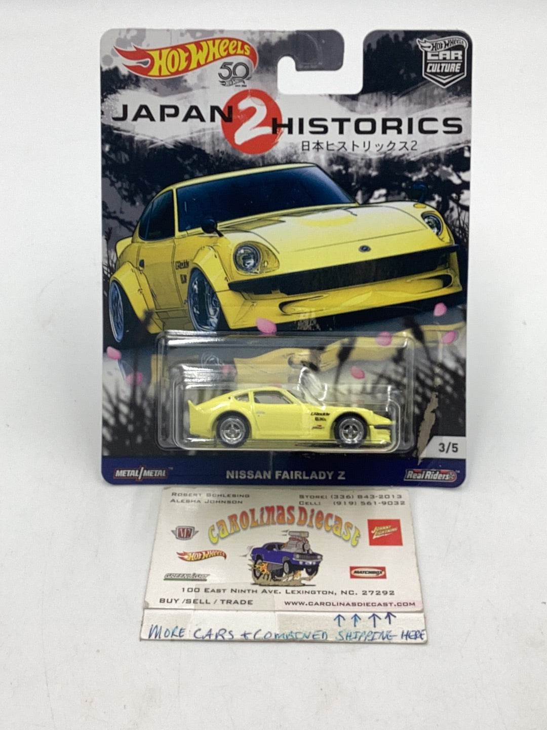 Hot wheels nissan sales fairlady z yellow