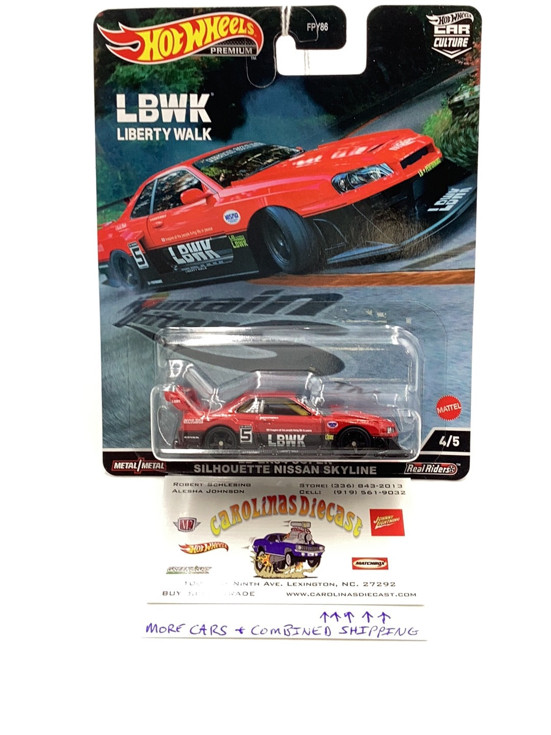 Hot Wheels Mountain Drifters LB-ER34 hot Super Silhouette Nissan Skyline GTR Chase