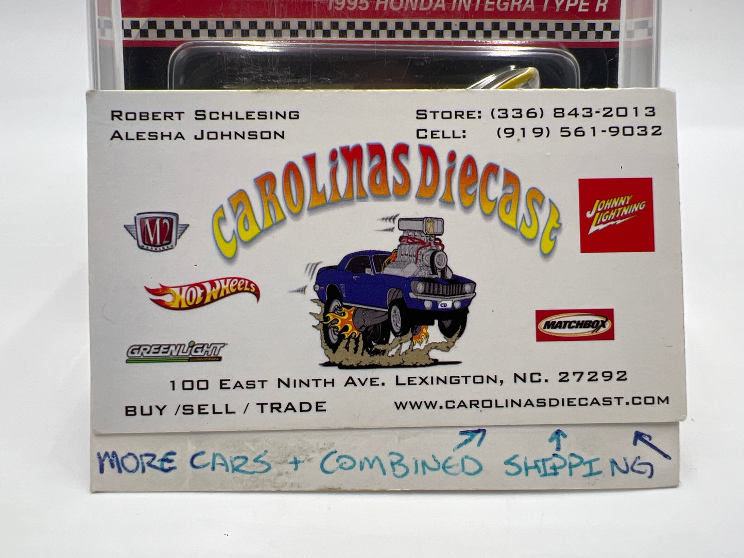 2024 Hot Wheels RLC 1995 Honda Integra Type R Yellow W/Protector