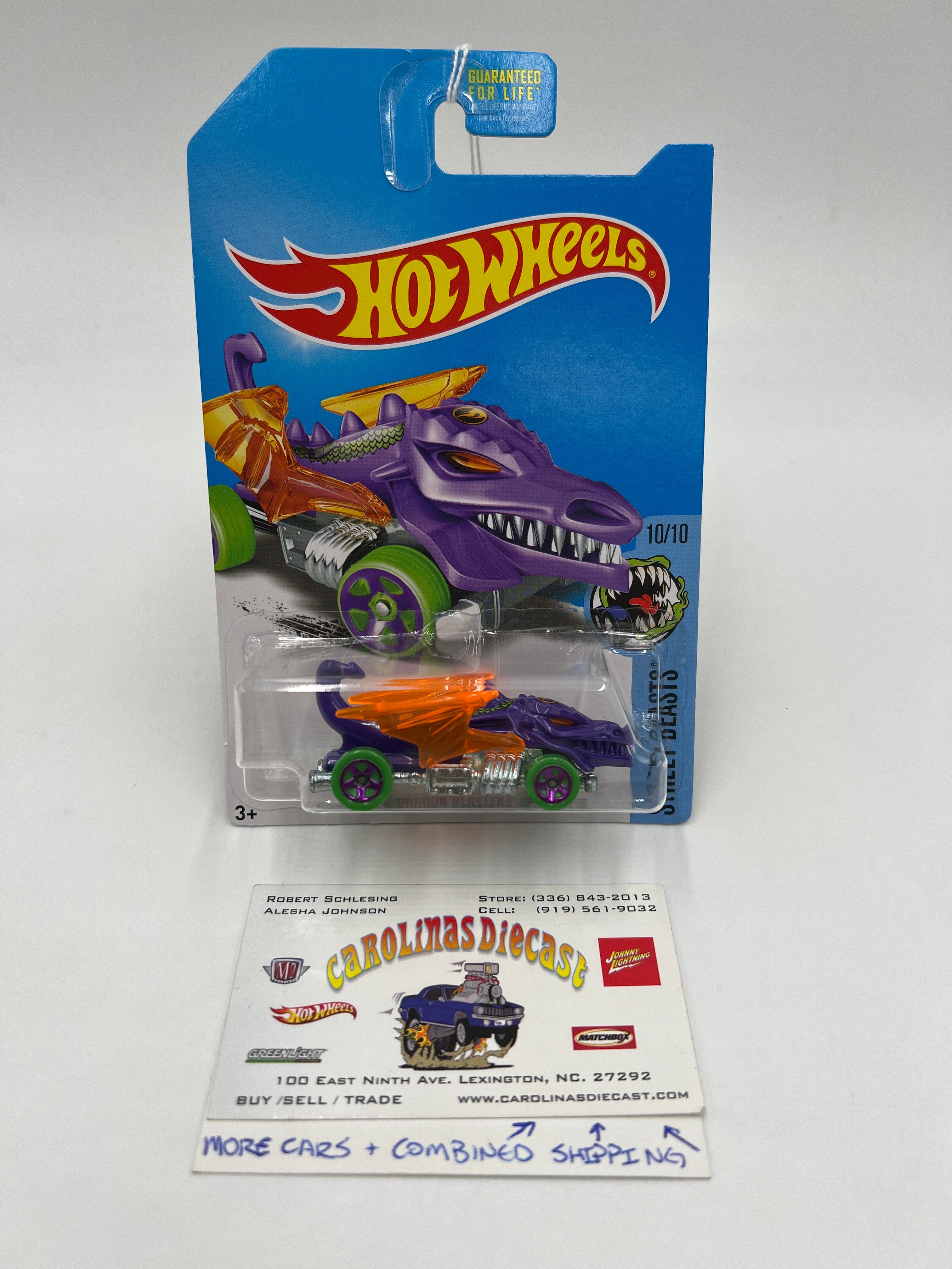 2017 Hot Wheels Street Beasts Treasure Hunt Dragon Blaster 274A