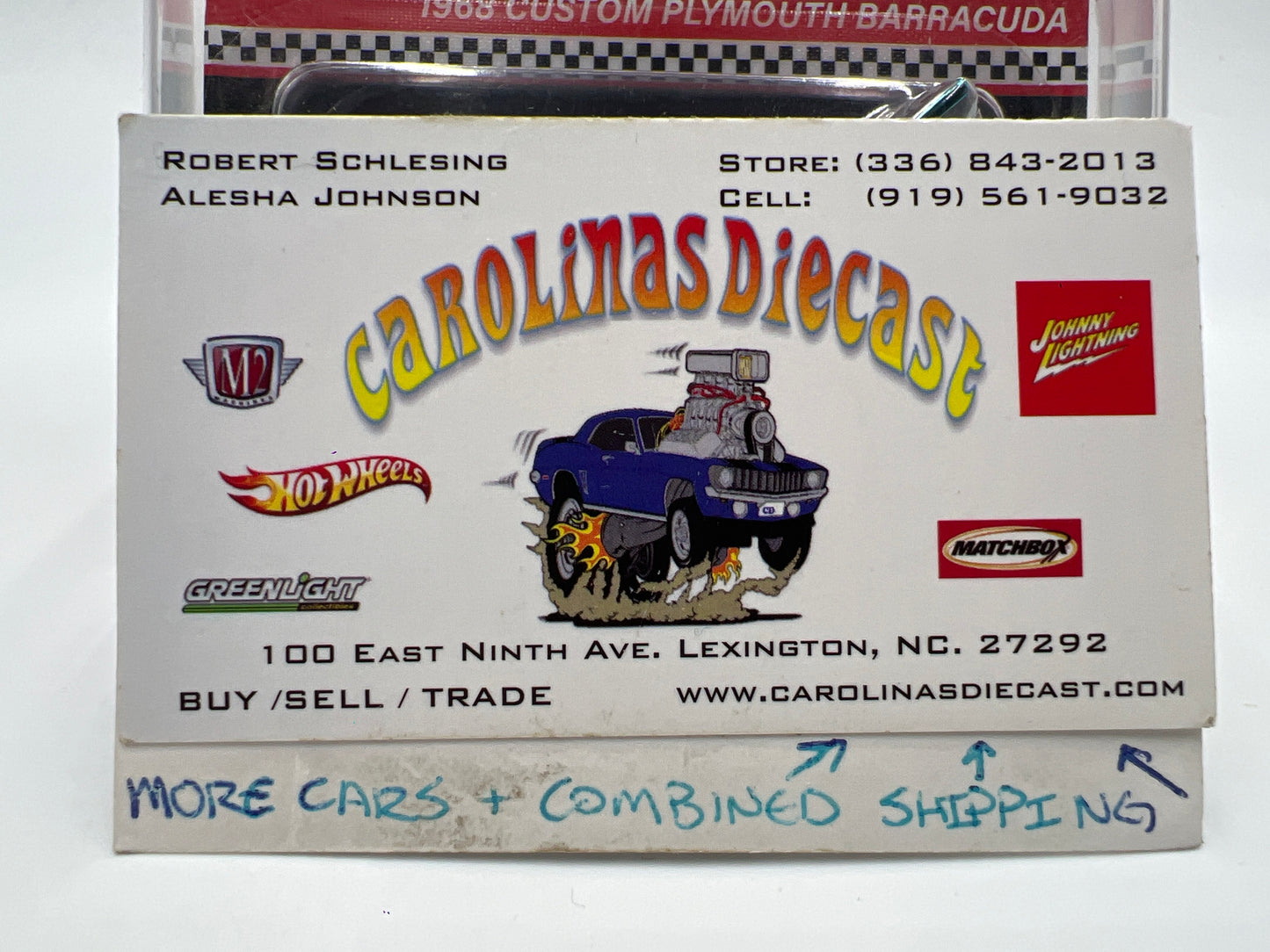 2024 Hot Wheels RLC 1968 Custom Plymouth Barracuda Blue W/Protector